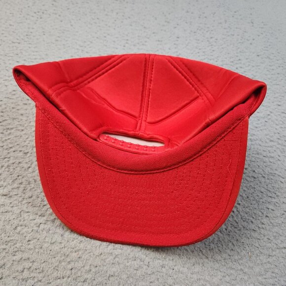 Vintage Trucker Hat Snapback Cap Farmer's Elevator Mt Vernon Il Red Foam Rope - Picture 6 of 11